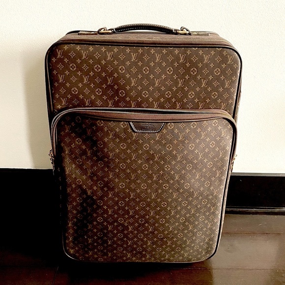 Louis Vuitton Pegase soft suitcase in monogram canvas and dark brown leather - Picture 12 of 12